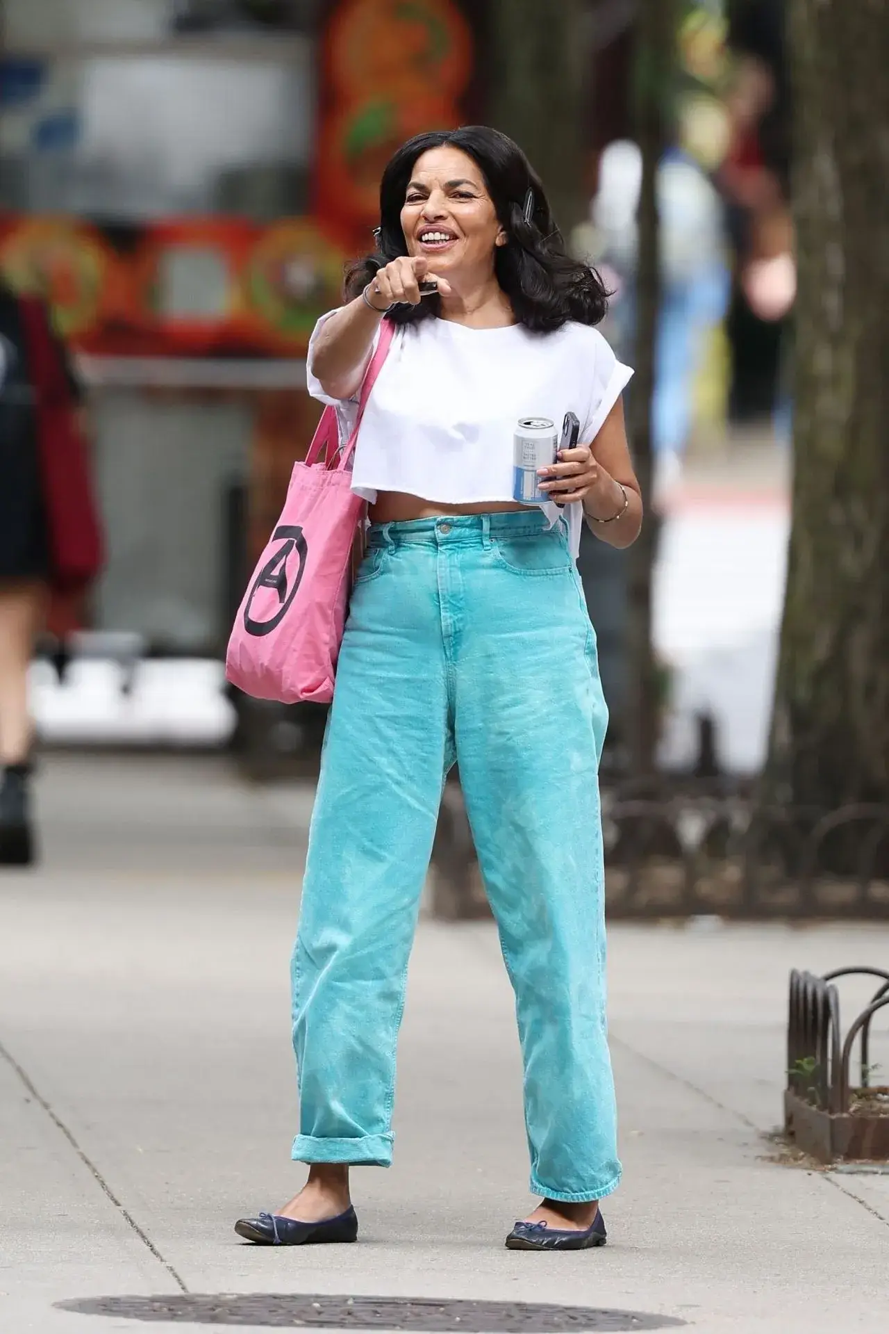 SARITA CHOUDHURY STILLS ON THE SET OF AND JUST LIKE THAT IN NEW YORK 1
